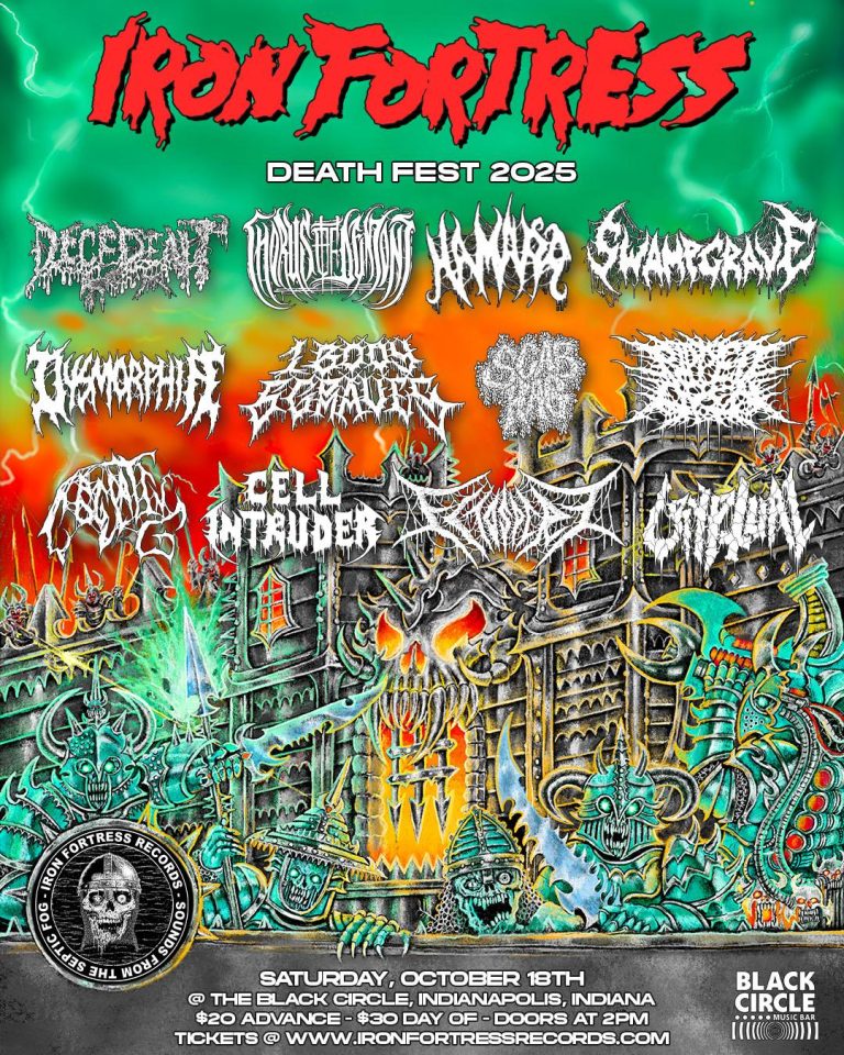 IRON FORTRESS DEATH FEST 2025: Inaugural Death Metal Gathering Takes Place In Indianapolis On October 18th; Set Times Posted