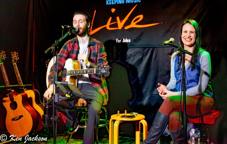 Laurence Jones and Amy Eftekhari at the Tuesday Night Music club
