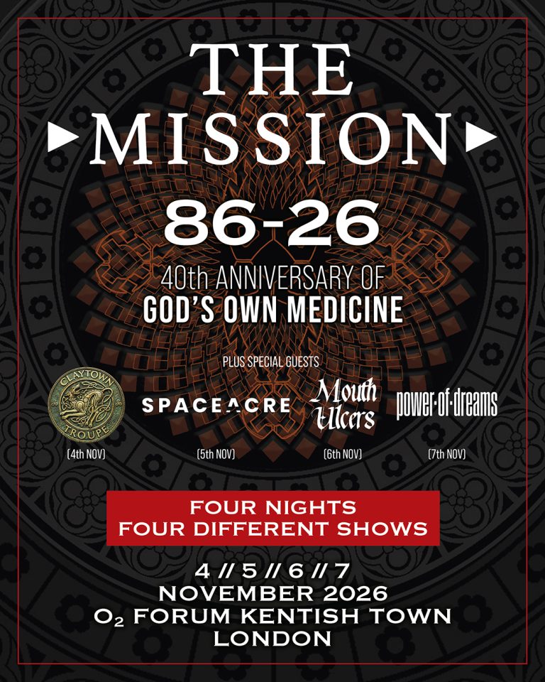 The Mission announce line up for 40th Anniversary shows